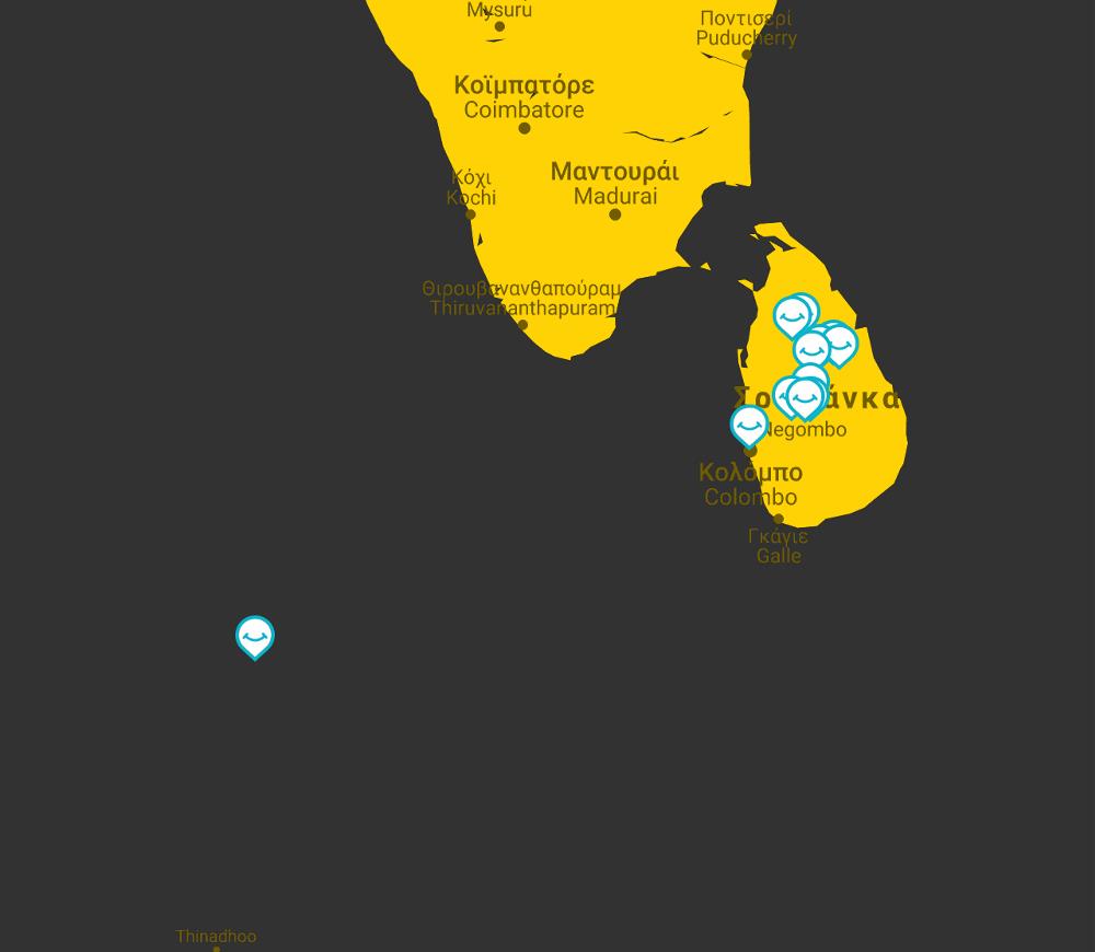 sri lanka map 